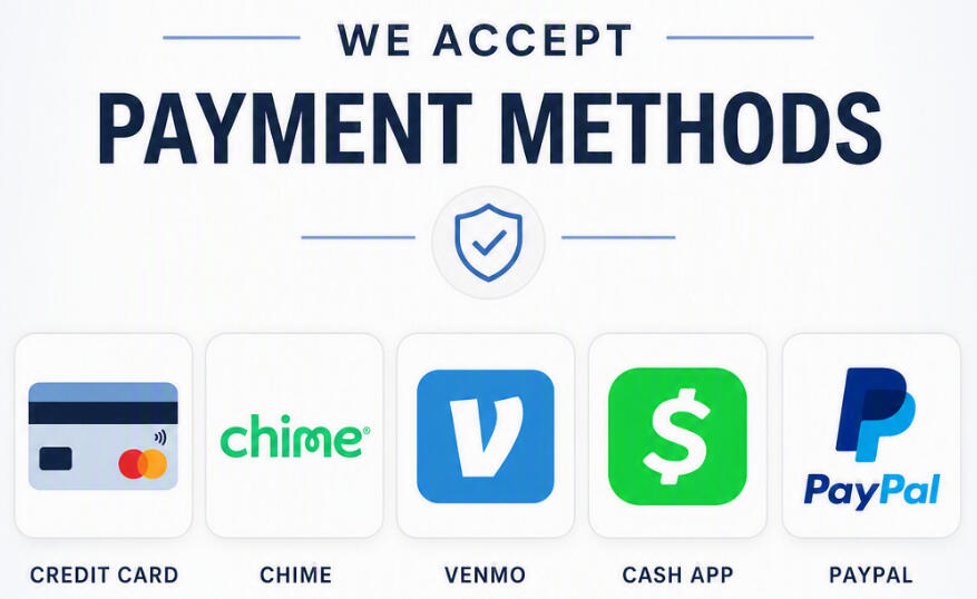 Payment Methods Accepted